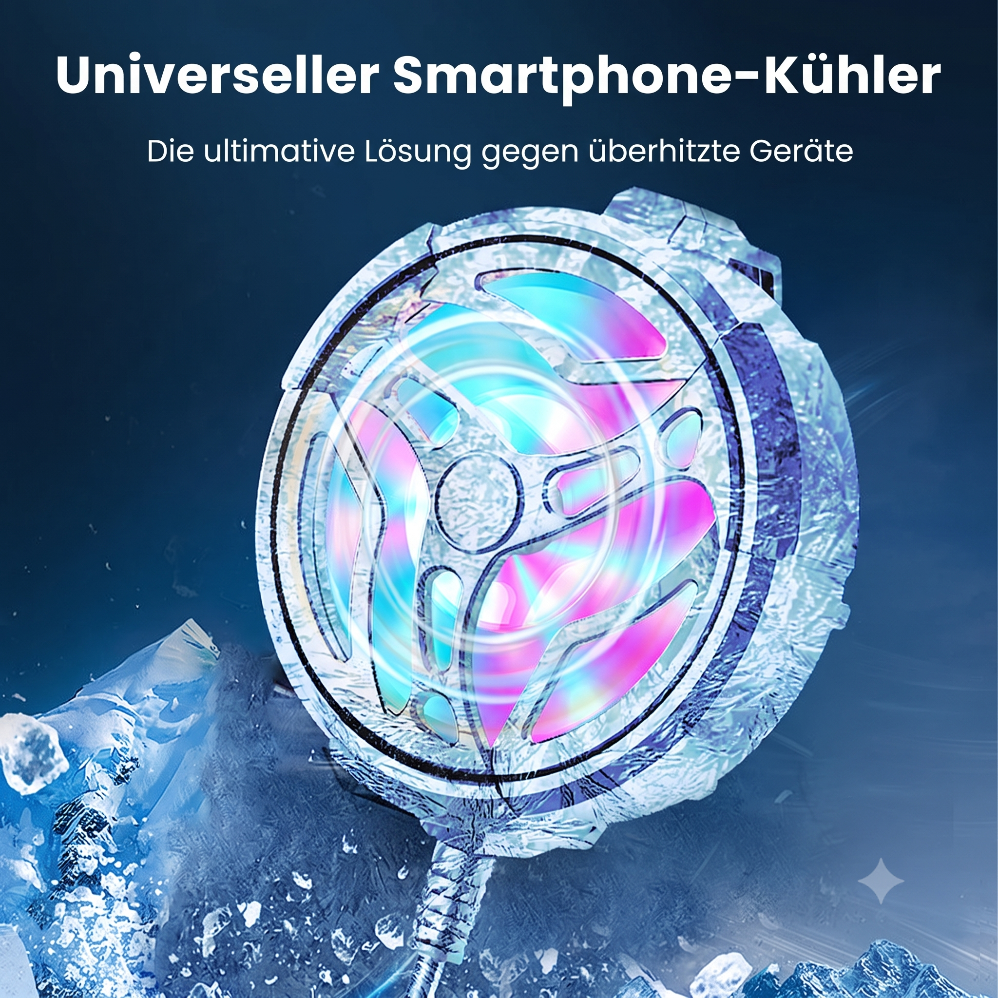 Smartphone-Kühlventilator mit Clip-Halterung