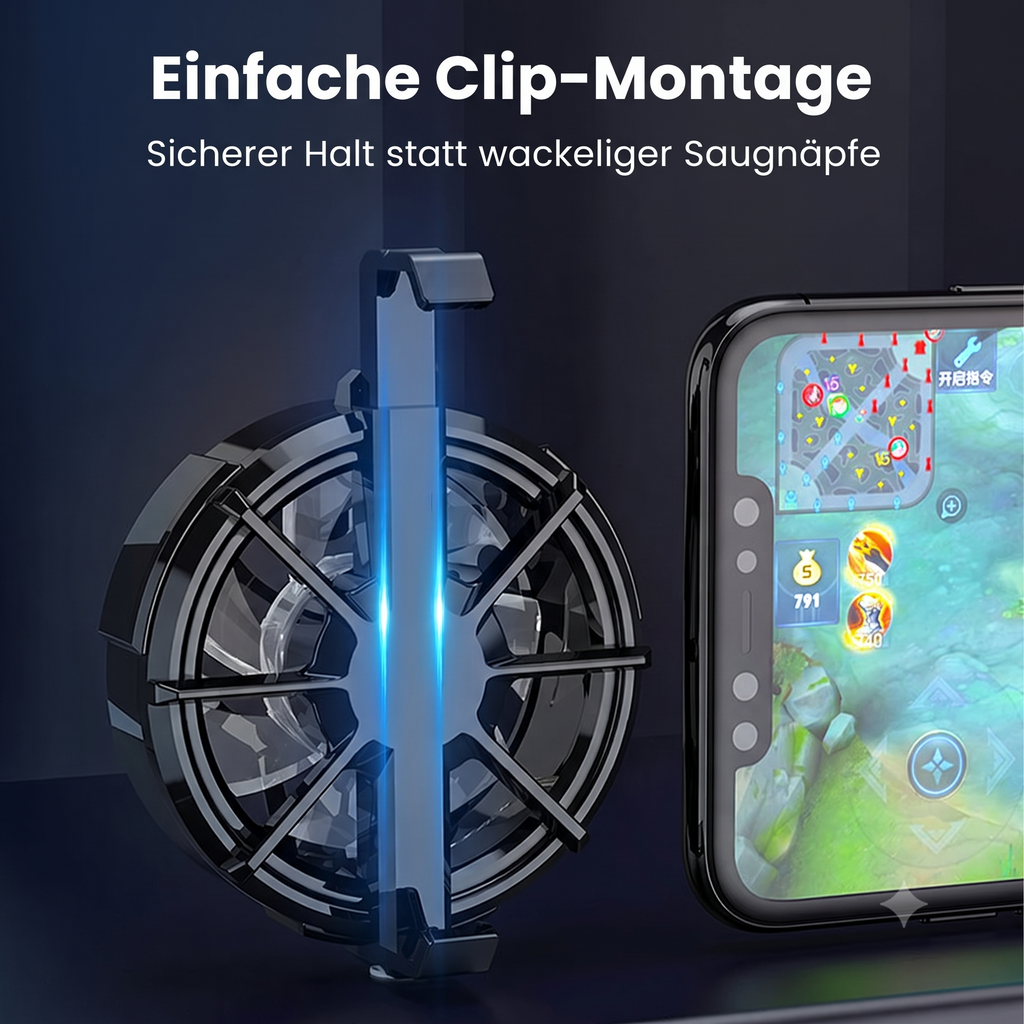 Smartphone-Kühlventilator mit Clip-Halterung