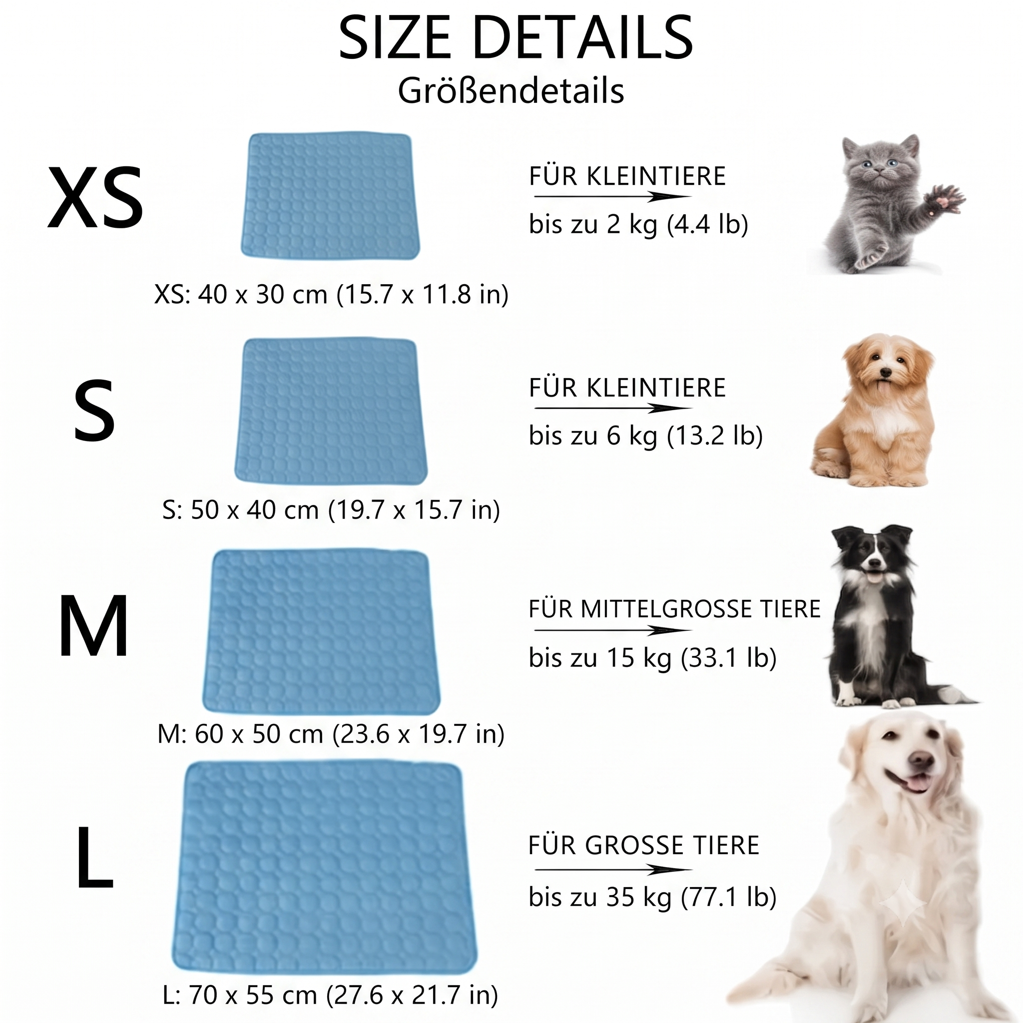 PetCool Premium Kühlmatte (XS-L)